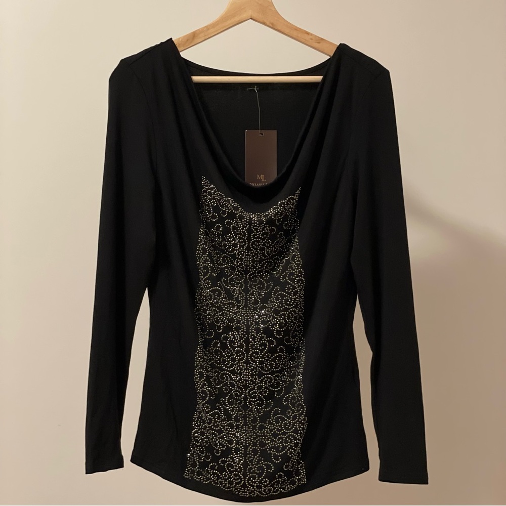 Leo Guy Black Long Sleeve Top